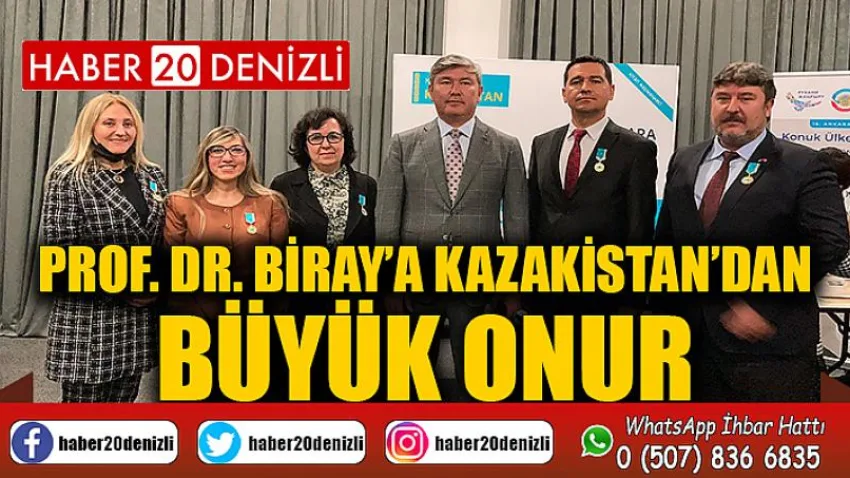 Prof. Dr. Biray’a Kazakistan’dan Büyük Onur