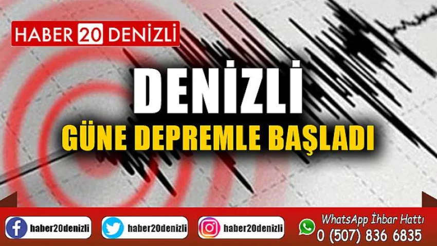 Denizli güne depremle başladı