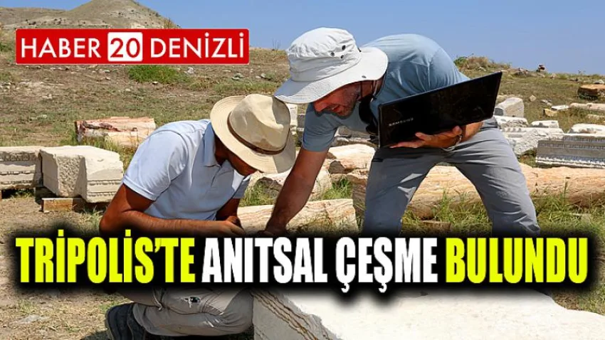 Tripolis’te Anıtsal Çeşme Bulundu