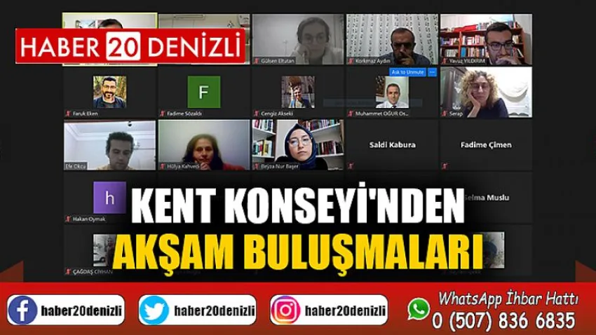 Kent Konseyi'nden Akşam Buluşmaları