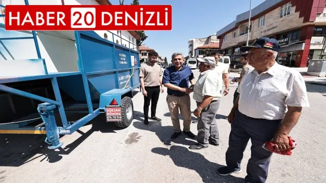 Denizli Büyükşehirden üreticiye ekipman desteği