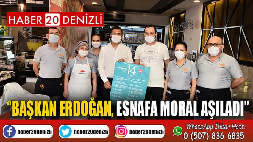 Başkan Erdoğan, Esnafa Moral Aşıladı