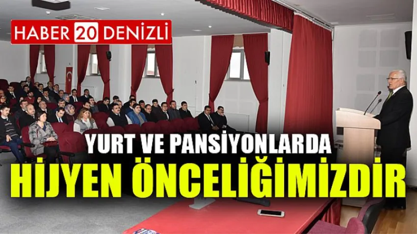 Yurt ve Pansiyonlarda Hijyen Önceliğimizdir