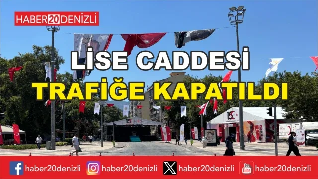 Lise Caddesi Trafiğe Kapatıldı