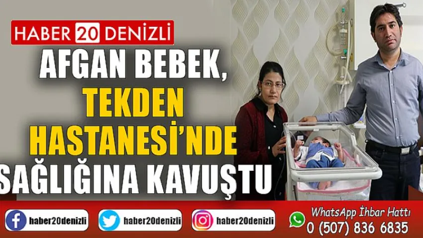 Afgan bebek, Tekden Hastanesi’nde sağlığına kavuştu