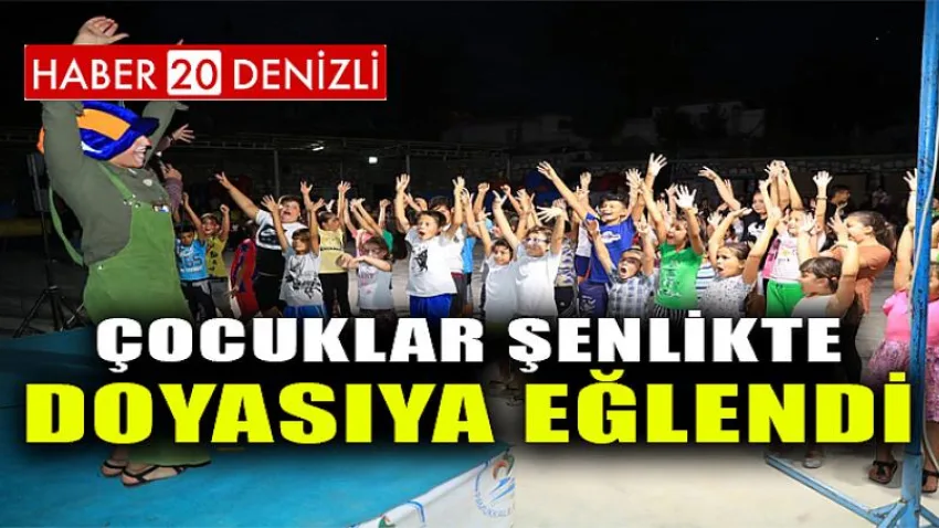 Pamukkale’de Çocuklar Şenlikte Doyasıya Eğlendi