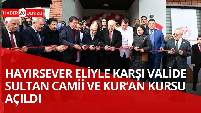Hayırsever eliyle üçüncü hizmet: Valide Sultan Camii ve Kur’an Kursu açıldı