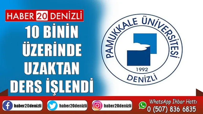 PAÜ’de 10 binin üzerinde uzaktan ders işlendi