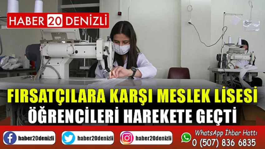 Fırsatçılara karşı meslek lisesi öğrencileri harekete geçti