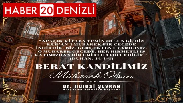 acıpayam belediyesi kandil mesajı yayınladı