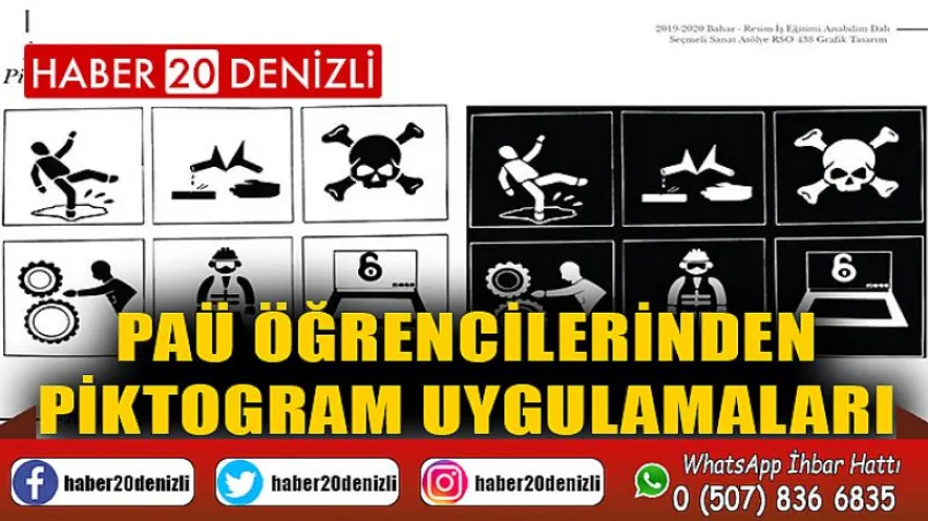 PAÜ Öğrencilerinden Piktogram Uygulamaları