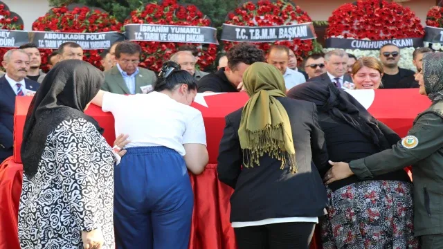 Denizlili şehit orman işçileri için tören düzenlendi