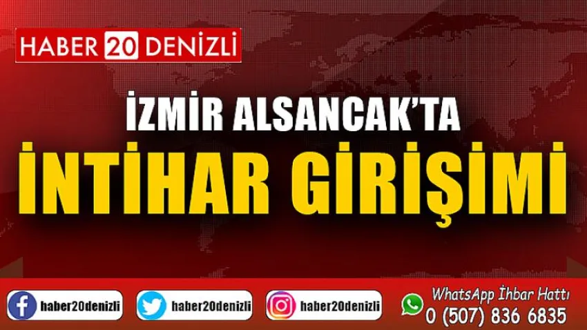İzmir Alsancak'ta İntihar Girişimi