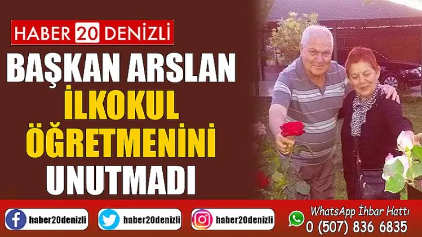 Başkan Arslan İlkokul Öğretmenini Unutmadı