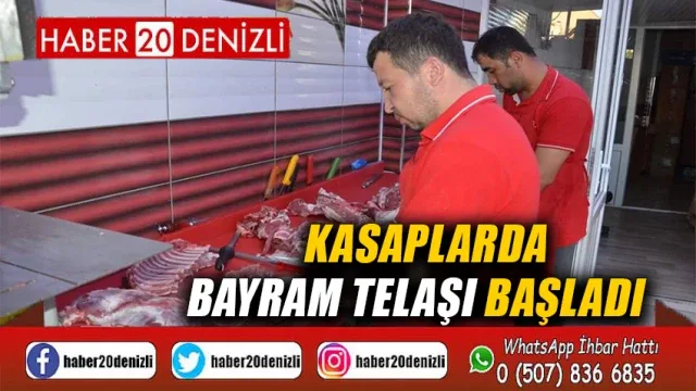Kasaplarda bayram telaşı başladı