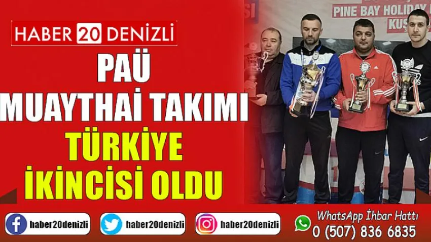 PAÜ Muaythai Takımı Türkiye ikincisi oldu
