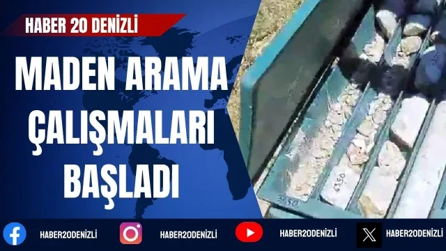 Buldan Alandız’da maden arama çalışmaları başladı