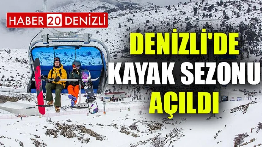 Denizli'de kayak sezonu açıldı