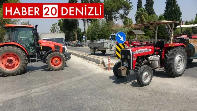 Görüşme sözü alan çiftçiler, traktörlerle kapattıkları yolu ulaşıma açtı