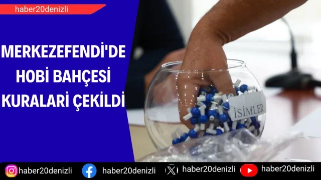 Merkezefendi'de hobi bahçesi kuralari çekildi