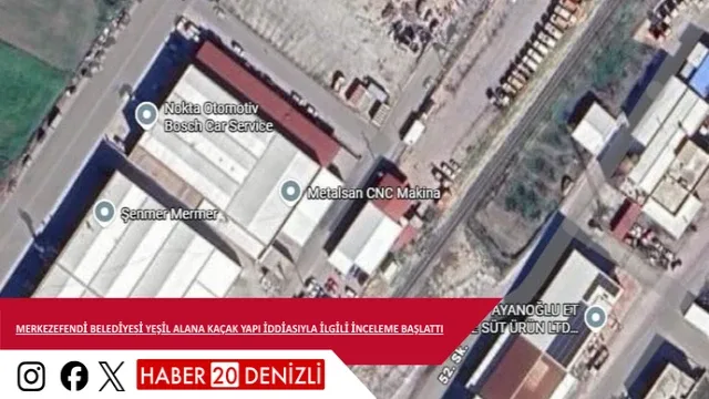 Merkezefendi Belediyesi yeşil alana kaçak yapı iddiasıyla ilgili inceleme başlattı