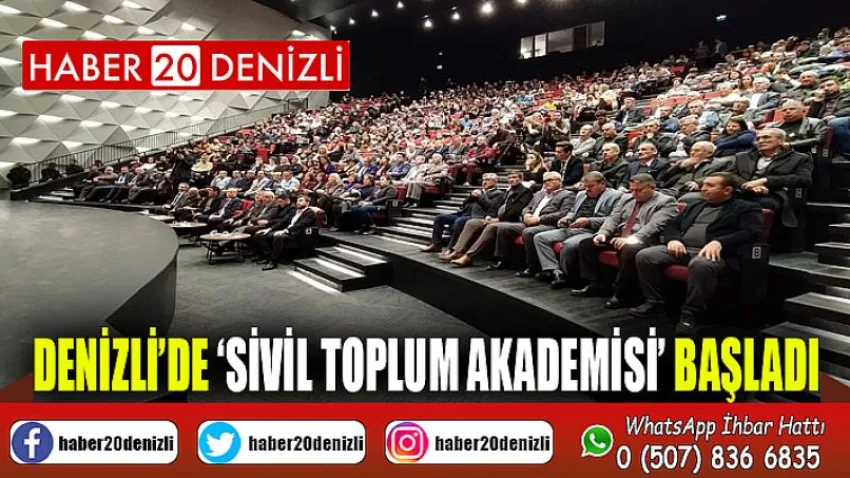 Denizli’de ‘Sivil Toplum Akademisi’ başladı