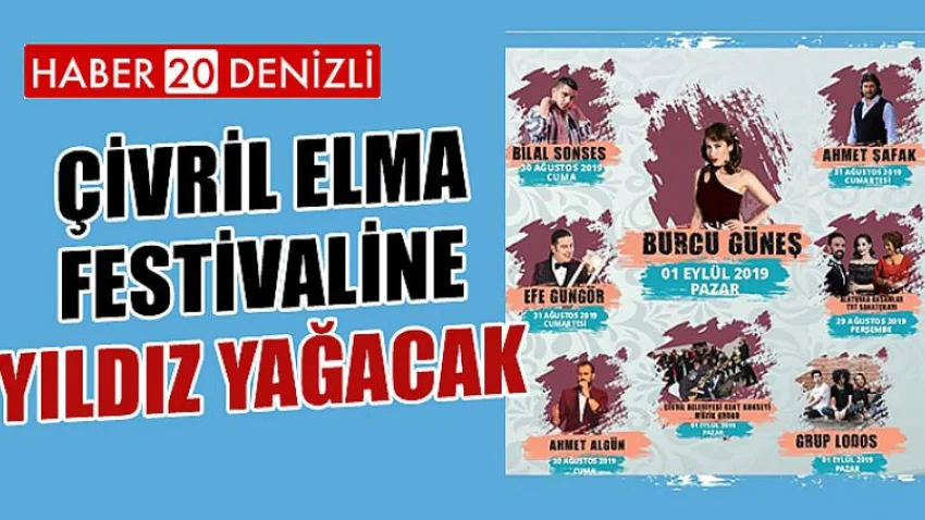 Çivril Elma Festivaline Yıldız Yağacak