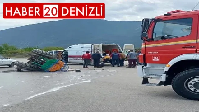 Yan yatan traktörün sürücüsü hayatını kaybetti