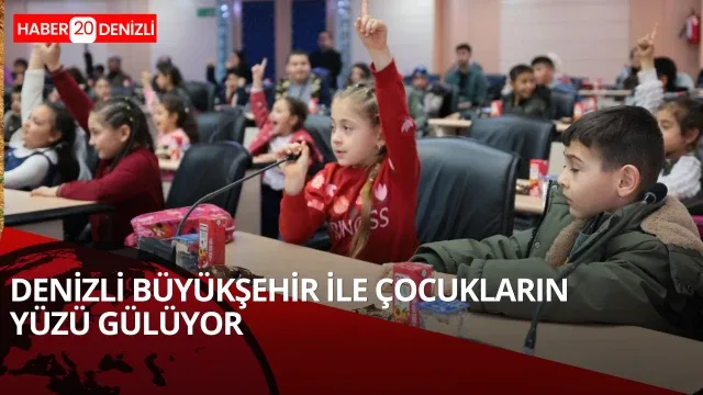 Denizli Büyükşehir ile çocukların yüzü gülüyor