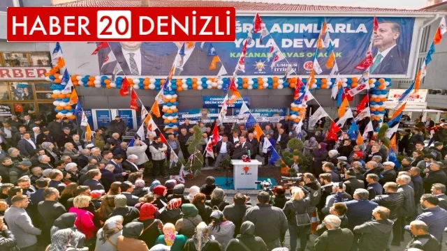 Cumhur İttifakının Tavas SKM açılışı miting havasında gerçekleşti