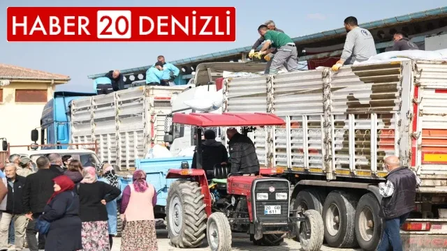 Merkezefendi Belediyesi süt üreticilerine 100 ton yem desteği verdi