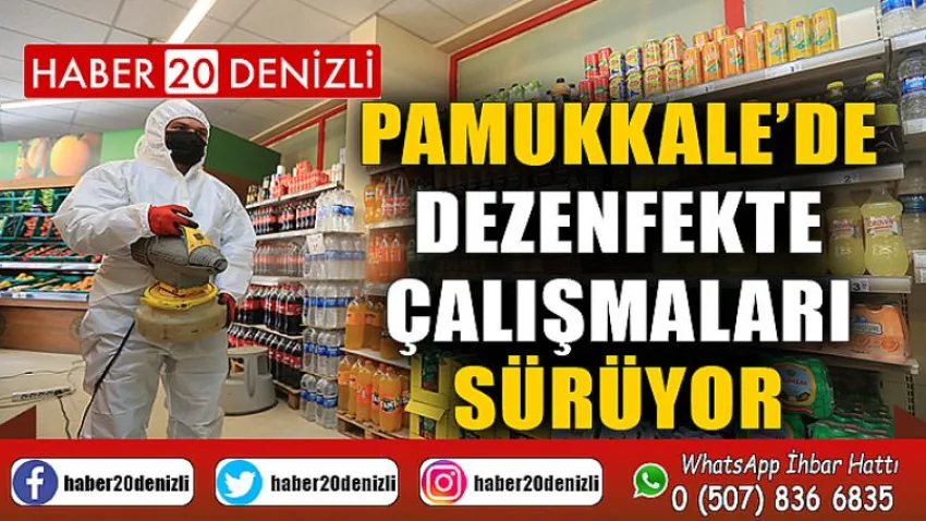 Pamukkale’de Dezenfekte Çalışmaları Sürüyor