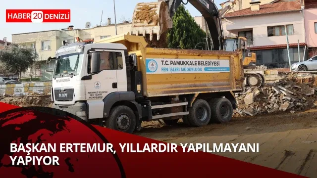 Başkan Ertemur yıllardır yapılmayanı yapıyor