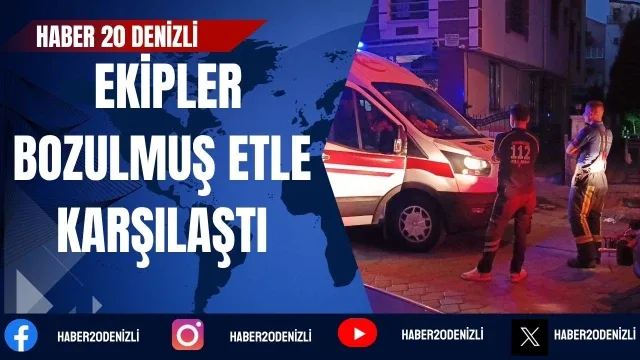 Kötü koku ihbarına giden ekipler bozulmuş etle karşılaştı
