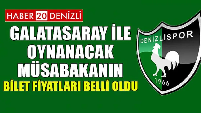 Galatasaray ile Oynanacak Müsabakanın Bilet Fiyatları Belli Oldu