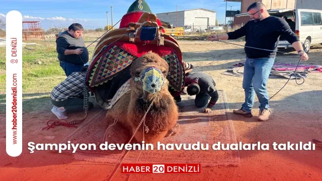 Şampiyon devenin havudu dualarla takıldı
