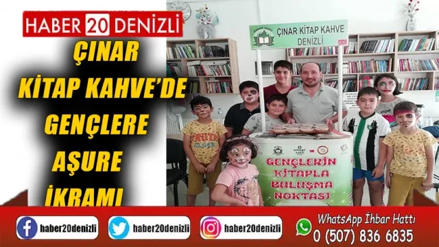 Çınar Kitap Kahve'de Muharrem Ayı Dolayısıyla Öğrencilere Yönelik Etkinlikler Düzenlendi ve Aşure İkramında Bulunuldu