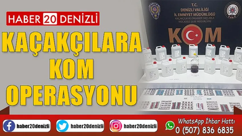 Kaçakçılara KOM operasyonu