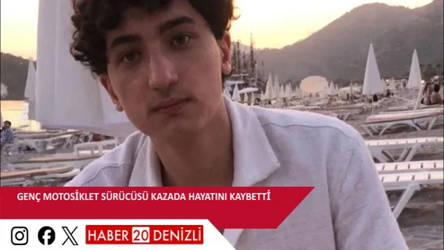Genç motosiklet sürücüsü kazada hayatını kaybetti