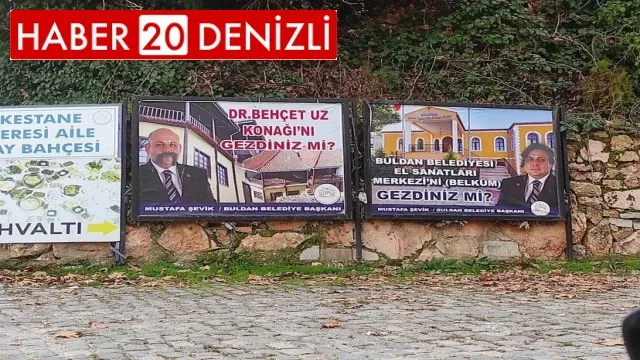 Belediye Başkanının resimlerine çirkin saldırı