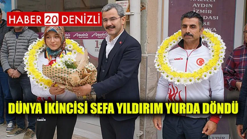 Dünya İkincisi Sefa Yıldırım Yurda Döndü