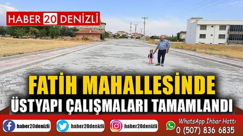 Fatih Mahallesinde Üstyapı Çalışmaları Tamamlandı