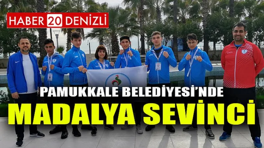 Pamukkale Belediyesi’nde Madalya Sevinci