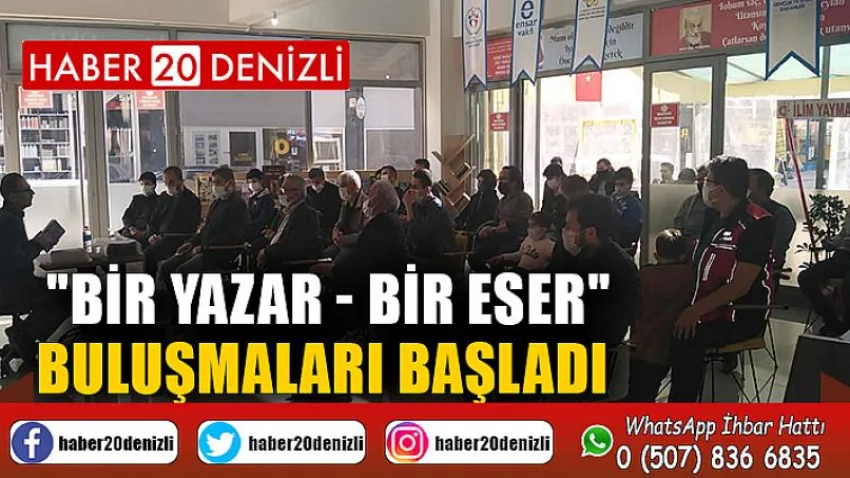 Ensar Vakfı Denizli Şubesi Çınar Kitap Kahve'de "Bir Yazar - Bir Eser" Buluşmaları Başladı