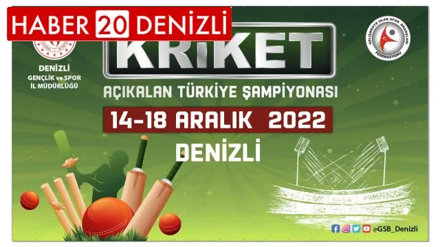 Denizli, Kriket Türkiye Şampiyonasına ev sahipliği yapıyor