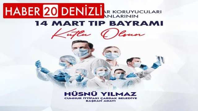 Başkan YILMAZ''Tüm hekimlerimizin ve sağlık çalışanlarımızın 14 Mart Tıp Bayramı kutlu olsun''