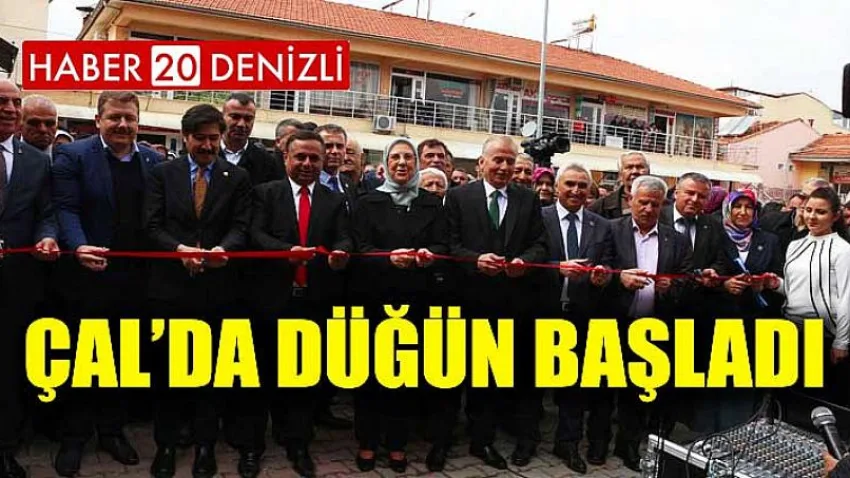 Çal’da Düğün Başladı