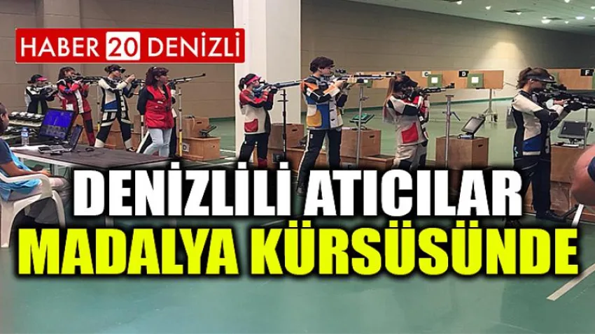 Denizlili Atıcılar Madalya Kürsüsünde