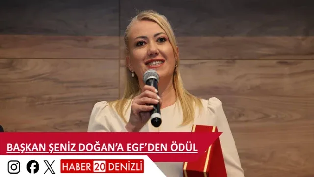 Başkan Şeniz Doğan’a Egf’den Ödül