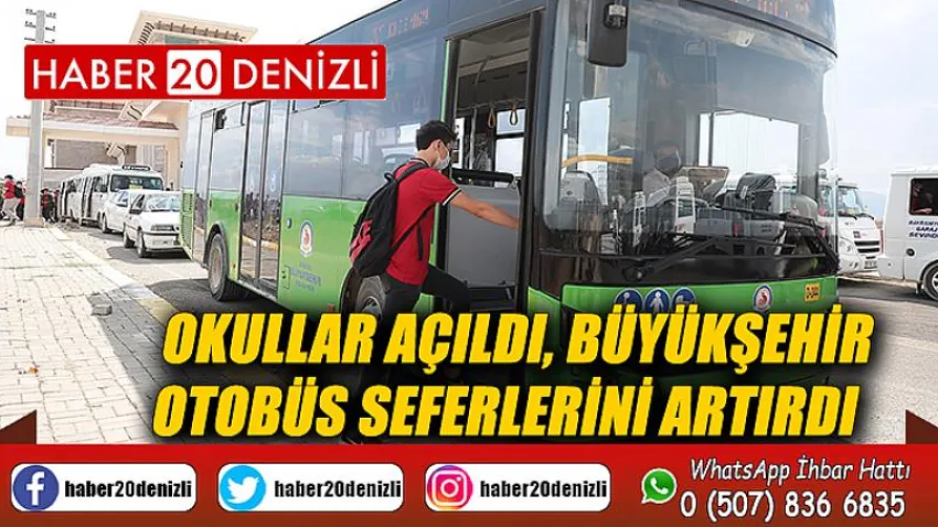 Okullar açıldı, Büyükşehir otobüs seferlerini artırdı